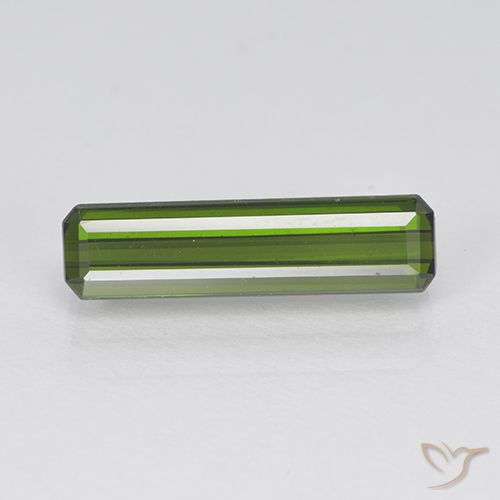 1.77ct Naturel Vert algues marines Tourmaline, Taille émeraude, VVS