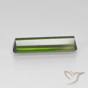 Tourmaline Vert algues marines naturelle Octogone / coupe Émeraude, 1.77 ct, VVS