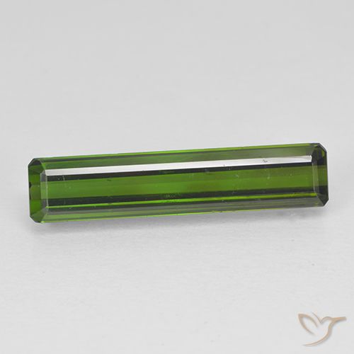 2.47ct Naturel Vert foncé Tourmaline, Taille émeraude, VVS-VS
