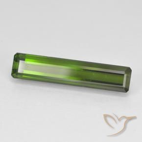 Tourmaline Vert foncé naturelle Octogone / coupe Émeraude, 2.47 ct, VVS-VS