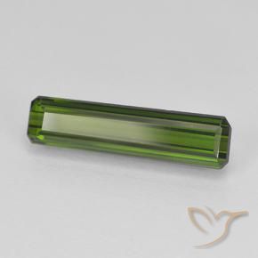 Tourmaline Vert foncé naturelle Octogone / coupe Émeraude, 1.70 ct, VVS