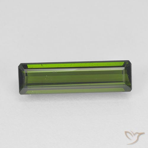 1.55ct Naturel Vert algues marines Tourmaline, Taille émeraude, VVS-VS