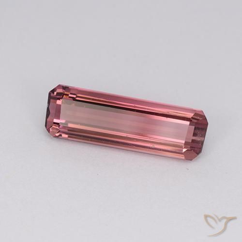Tourmaline Rose foncé naturelle Octogone / coupe Émeraude, 2.18 ct, VVS-VS
