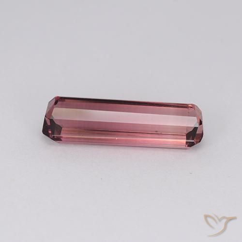 Tourmaline Rose foncé naturelle Octogone / coupe Émeraude, 2.18 ct, VVS-VS