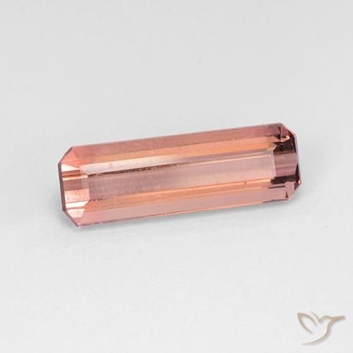 2.91ct Naturel Orange rose Tourmaline, Taille émeraude, VVS-VS