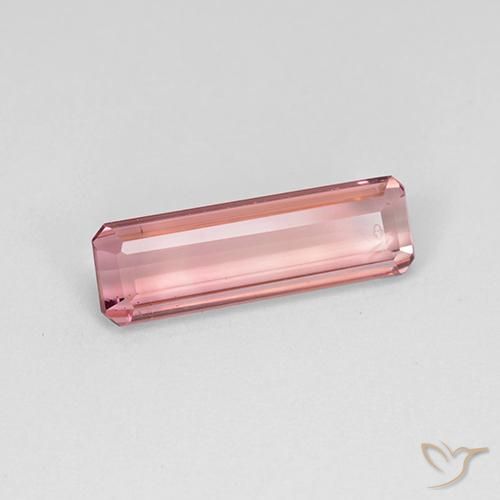 Tourmaline Rose moyen naturelle Octogone / coupe Émeraude, 1.99 ct, VS