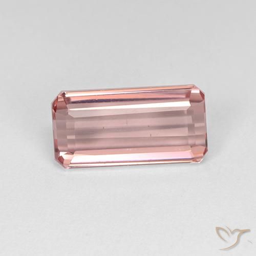 Tourmaline Rose clair naturelle Octogone / coupe Émeraude, 3.00 ct, VVS-VS