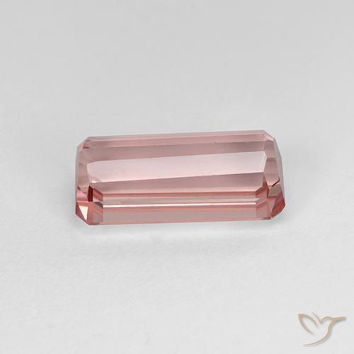 Tourmaline Rose clair naturelle Octogone / coupe Émeraude, 3.00 ct, VVS-VS