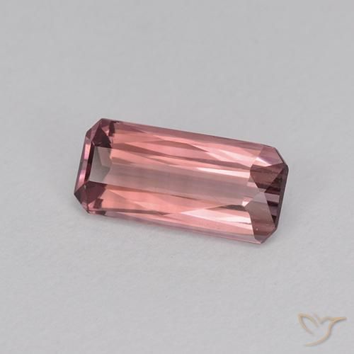 Tourmaline Rose foncé naturelle Octogone / coupe Émeraude, 0.97 ct, VVS-VS