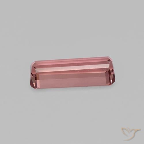 Tourmaline Bois de rose naturelle Octogone / coupe Émeraude, 0.93 ct, VVS-VS