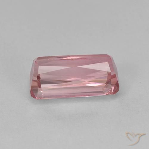 Tourmaline Rose bubblegum léger naturelle Octogone / coupe Émeraude, 1.42 ct, VS