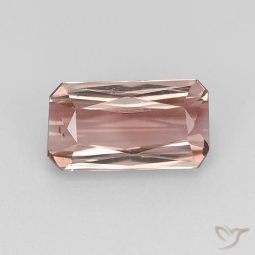 1.84ct Naturel Orange rose Tourmaline, Taille émeraude, VS