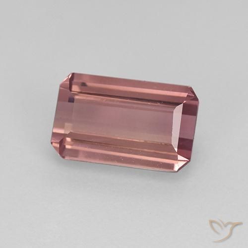 Tourmaline Rose moyen naturelle Octogone / coupe Émeraude, 1.14 ct, VVS-VS