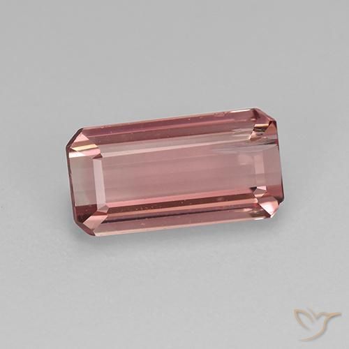 1.61ct Naturel Rose Tourmaline, Taille émeraude, VS