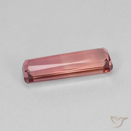 Tourmaline Rose intense naturelle Octogone / coupe Émeraude, 1.84 ct, VVS-VS