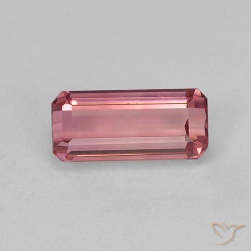 1.03ct Naturel Orange rose Tourmaline, Taille émeraude, VVS-VS