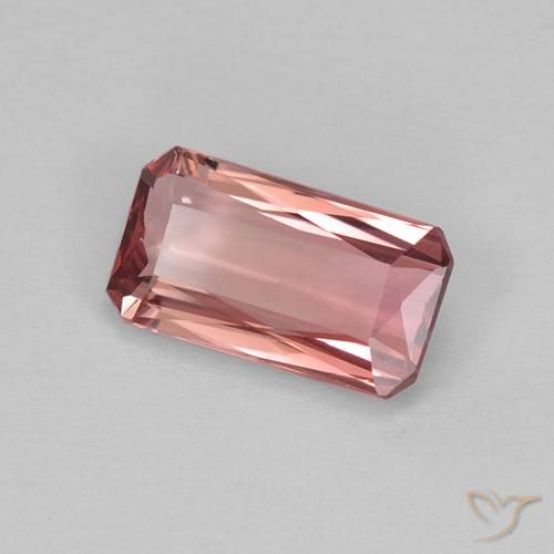 Tourmaline Rose moyen naturelle Octogone / coupe Émeraude, 1.21 ct, VVS-VS