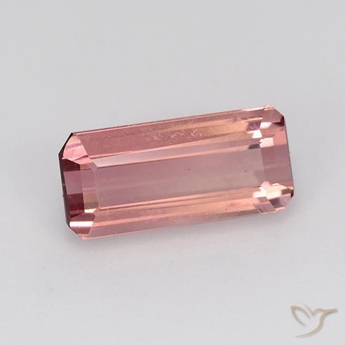 Tourmaline Rose bubblegum naturelle Octogone / coupe Émeraude, 1.65 ct, VVS-VS