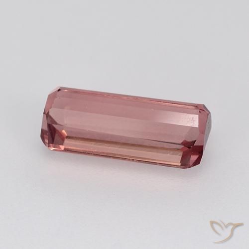Tourmaline Rose bubblegum naturelle Octogone / coupe Émeraude, 1.65 ct, VVS-VS
