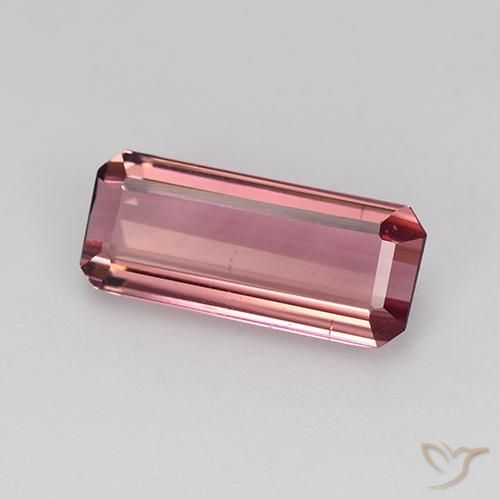 Tourmaline Rose clair naturelle Octogone / coupe Émeraude, 1.51 ct, VVS