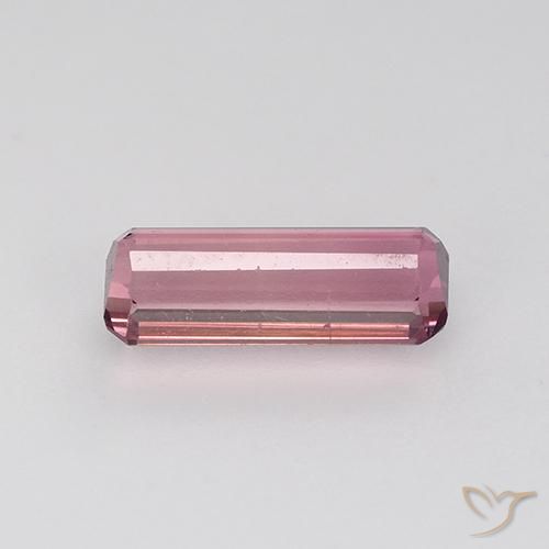 Tourmaline Rose bubblegum léger naturelle Octogone / coupe Émeraude, 1.06 ct, VVS