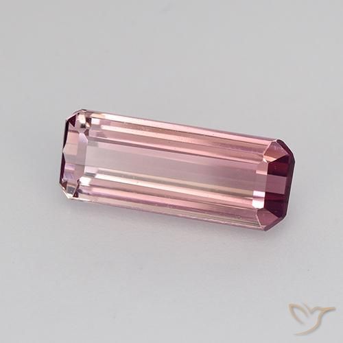 Tourmaline Rose Pourpre naturelle Octogone / coupe Émeraude, 1.63 ct, VVS