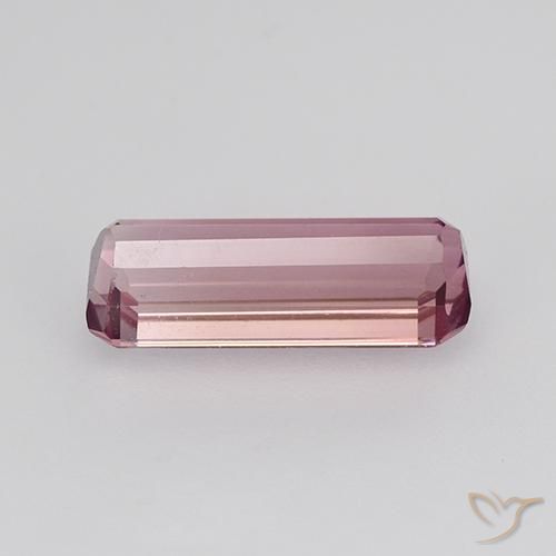 Tourmaline Rose Pourpre naturelle Octogone / coupe Émeraude, 1.63 ct, VVS