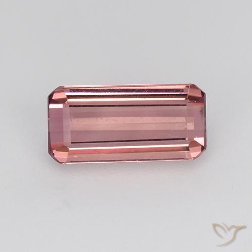 1.32ct Naturel Orange rose Tourmaline, Taille émeraude, VVS