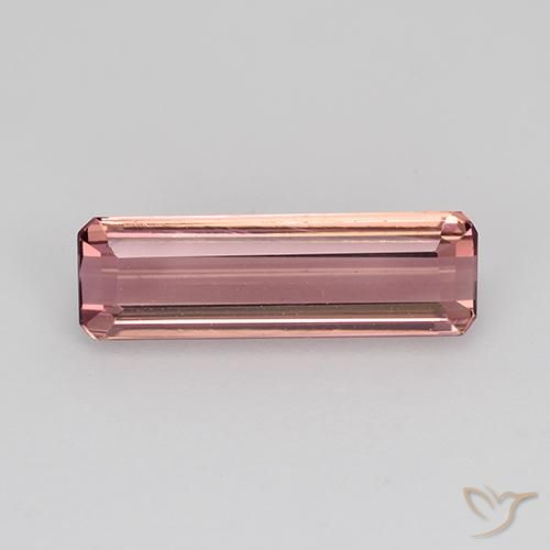 1.45ct Naturel Orange rose Tourmaline, Taille émeraude, VVS