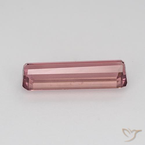 Tourmaline Orange rose naturelle Octogone / coupe Émeraude, 1.45 ct, VVS