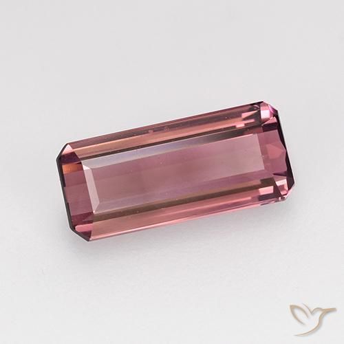 Tourmaline Rose Pourpre naturelle Octogone / coupe Émeraude, 1.61 ct, VVS