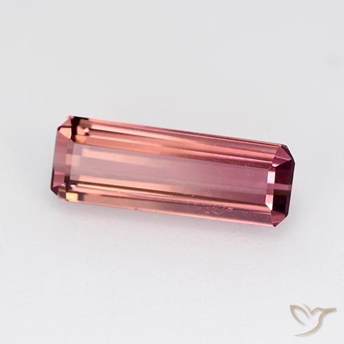Tourmaline Rose foncé naturelle Octogone / coupe Émeraude, 1.84 ct, VVS