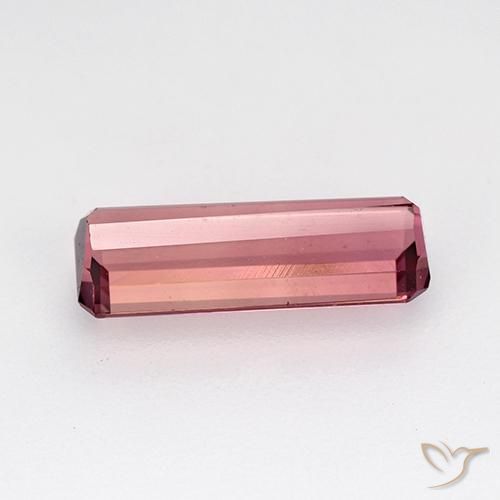 Tourmaline Rose foncé naturelle Octogone / coupe Émeraude, 1.84 ct, VVS