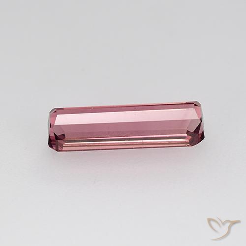 Tourmaline Rose intense naturelle Octogone / coupe Émeraude, 1.31 ct, VVS