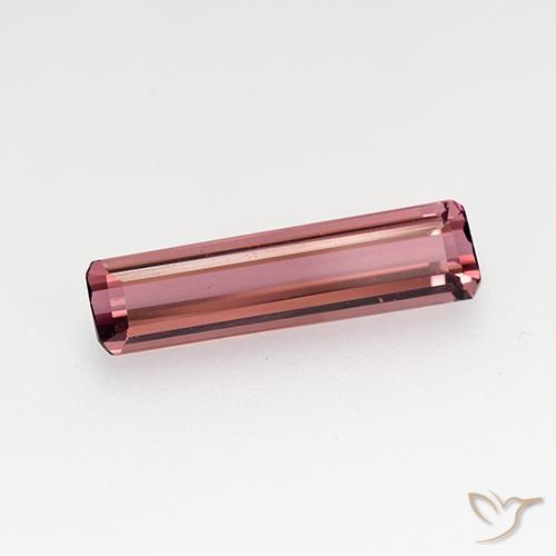 Tourmaline Rose moyen naturelle Octogone / coupe Émeraude, 1.24 ct, VVS