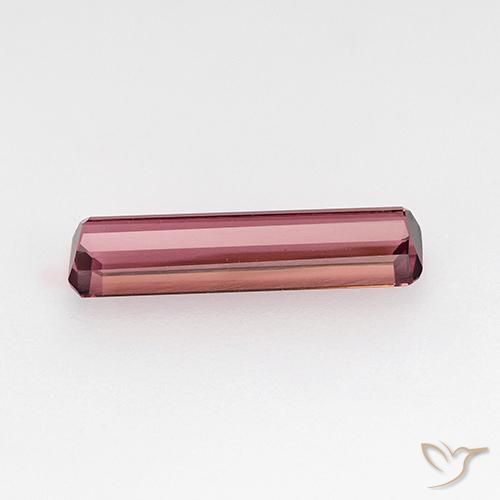 Tourmaline Rose moyen naturelle Octogone / coupe Émeraude, 1.24 ct, VVS