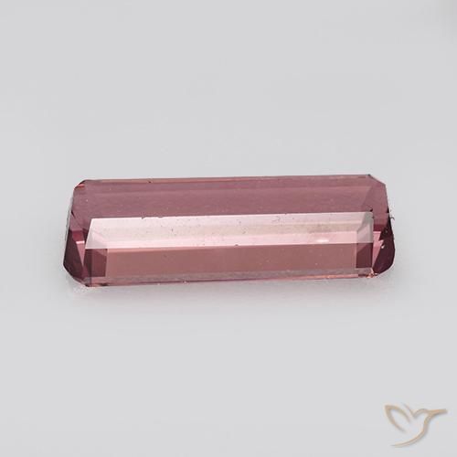 Tourmaline Orange rose naturelle Octogone / coupe Émeraude, 1.10 ct, VVS