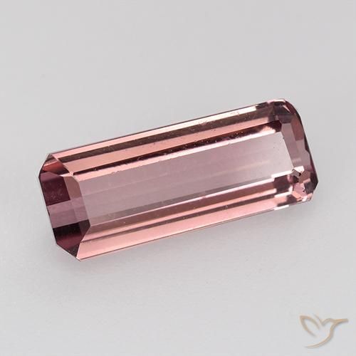 Tourmaline Rose moyen naturelle Octogone / coupe Émeraude, 1.60 ct, VVS