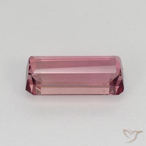 Tourmaline Rose intense naturelle Octogone / coupe Émeraude, 1.18 ct, VVS