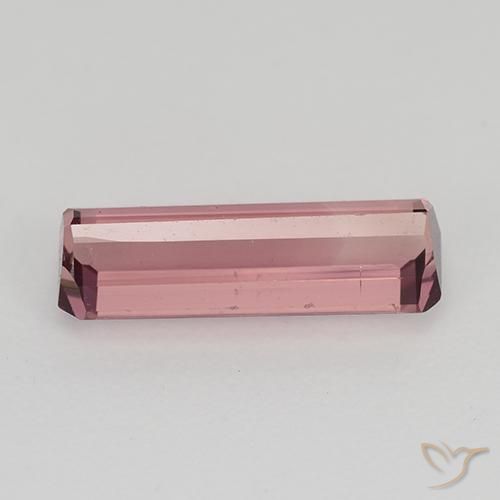 Tourmaline Rose intense naturelle Octogone / coupe Émeraude, 1.64 ct, VS