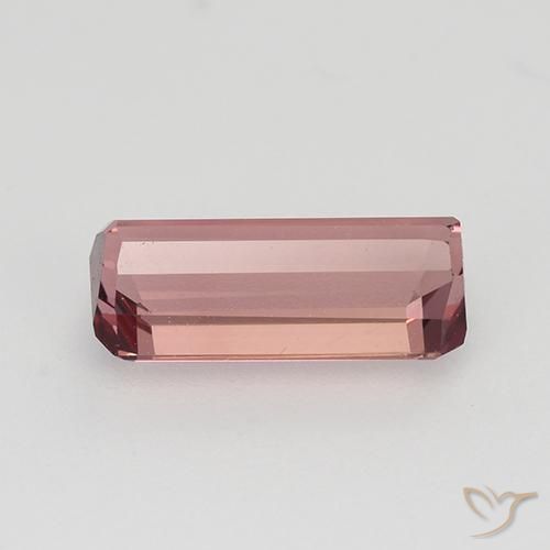 Tourmaline Rose moyen naturelle Octogone / coupe Émeraude, 1.26 ct, VVS