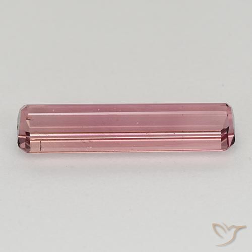 Tourmaline Rose foncé naturelle Octogone / coupe Émeraude, 1.24 ct, VVS-VS