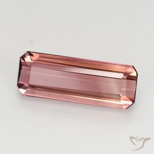 Tourmaline Rose foncé naturelle Octogone / coupe Émeraude, 1.65 ct, VVS