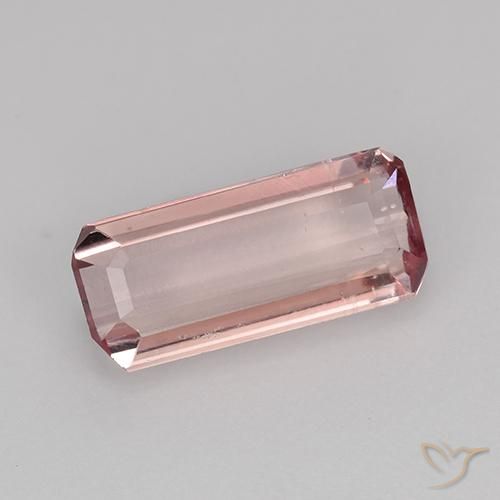1.77ct Naturel Rouge pomme en bonbon léger Tourmaline, Taille émeraude, VVS-VS