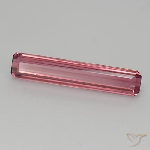 Tourmaline Rose rougeâtre naturelle Octogone / coupe Émeraude, 1.53 ct, VVS-VS