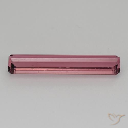 Tourmaline Rose rougeâtre naturelle Octogone / coupe Émeraude, 1.53 ct, VVS-VS