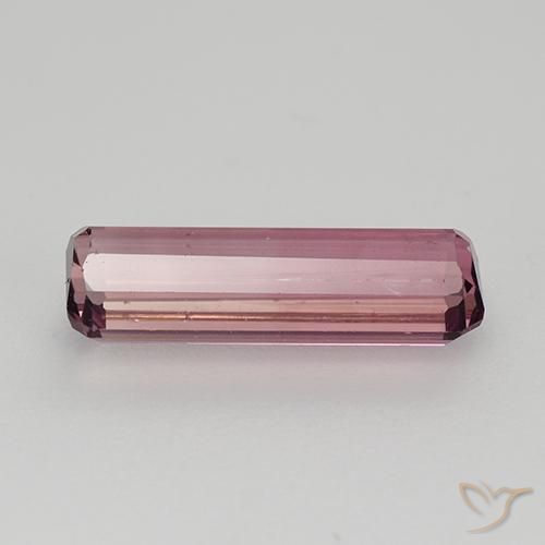 Tourmaline Rose rougeâtre naturelle Octogone / coupe Émeraude, 1.70 ct, VS