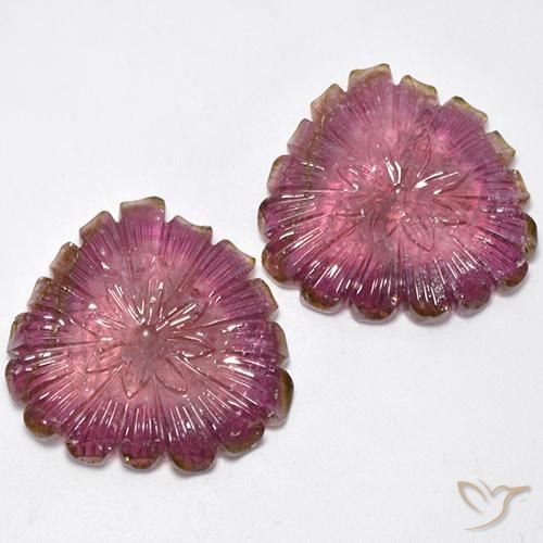 Shop natural 77.16ct Bicolore Tourmaline gems, Taille Fleur, from Mozambique at GemSelect. In stock, global shipping!