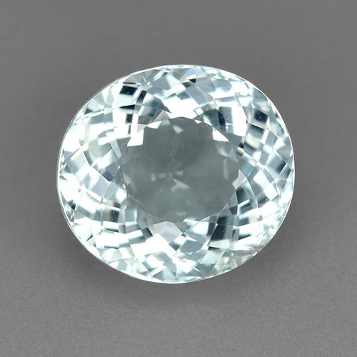 Tourmaline Bleu verdâtre léger naturelle Coupe ovale, 2.76 ct, VVS