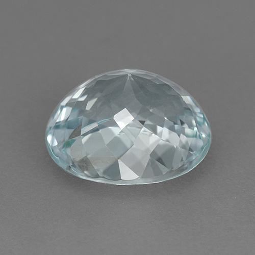 Tourmaline Bleu verdâtre léger naturelle Coupe ovale, 2.76 ct, VVS